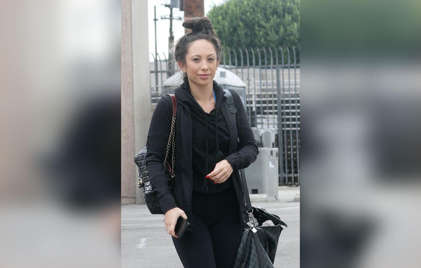 Cheryl Burke heads into dance practice on a gloomy day in LA