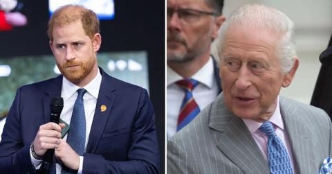 Composite photo of Prince Harry and King Charles