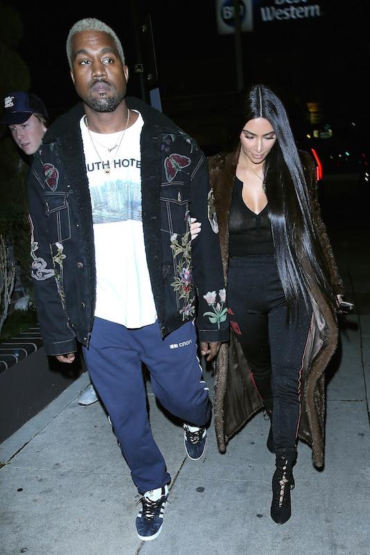 Kim Kardashian and Kanye West head out for a romantic dinner