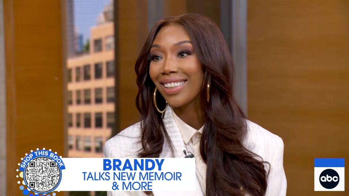 Image of Brandy idolized Whitney Houston growing up.
