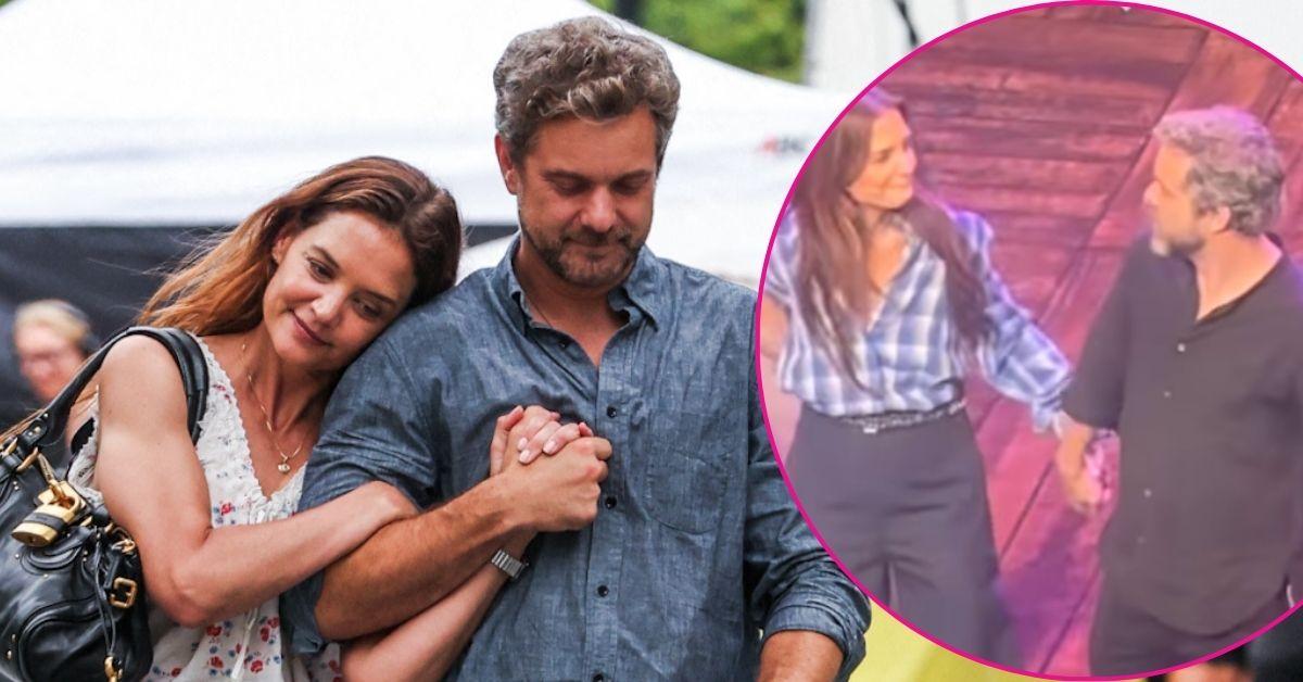 Composite photo of Katie Holmes and Joshua Jackson.
