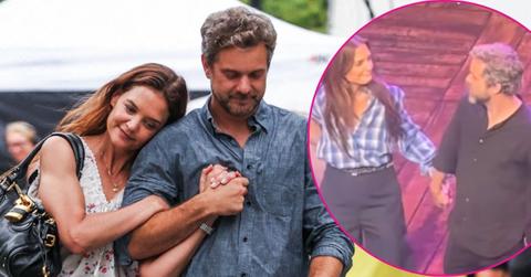 Composite photo of Katie Holmes and Joshua Jackson.
