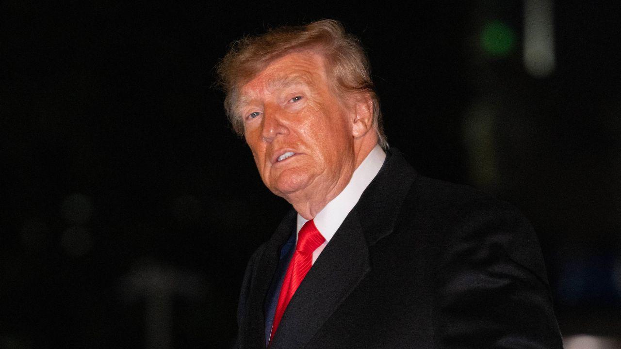 Photo of Trump's been on a marathon campaign tour. 