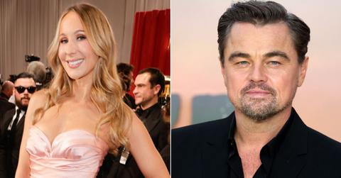 Photo of Nikki Glaser and Leonardo DiCaprio