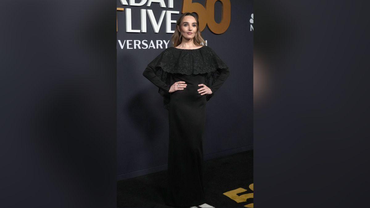 image of Chloe Fineman puts her phone down to relax amid her busy schedule. 