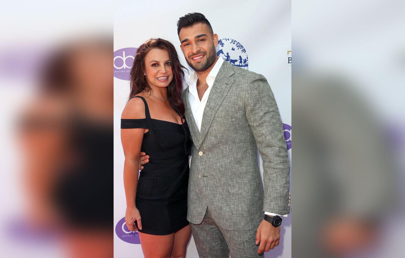 Britney Spears And Sam Asghari On Red Carpet