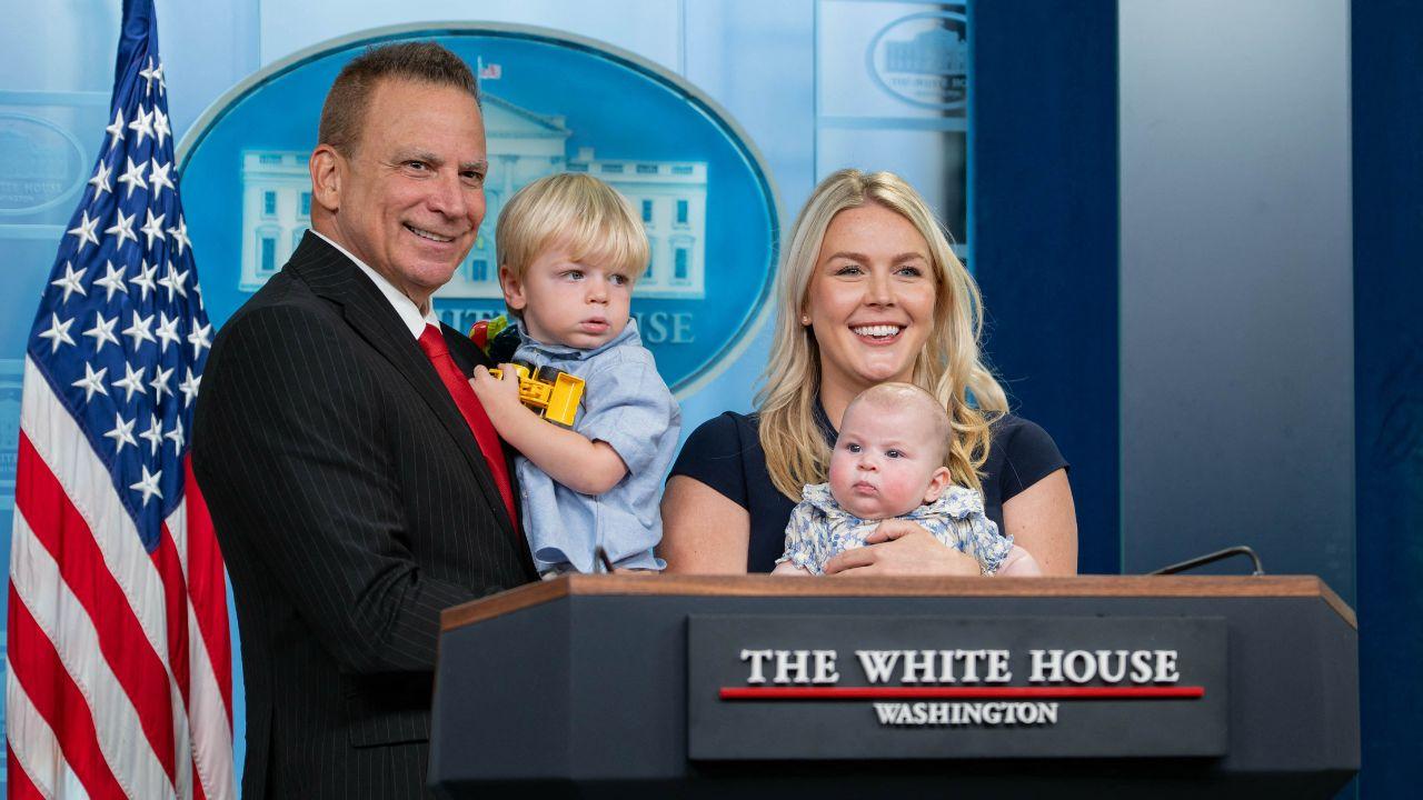 Photo of Leavitt left in August to spend more time with her family. 