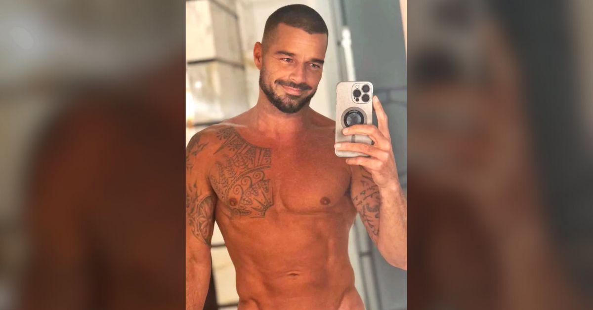 Image of Ricky Martin nearly revealed everything on Instagram.