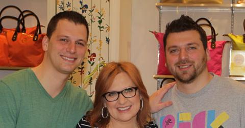 Caroline Manzo with sons Chris and Albie