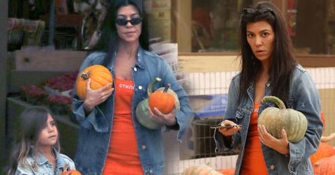 Kourtney kardashian pumpkin patch