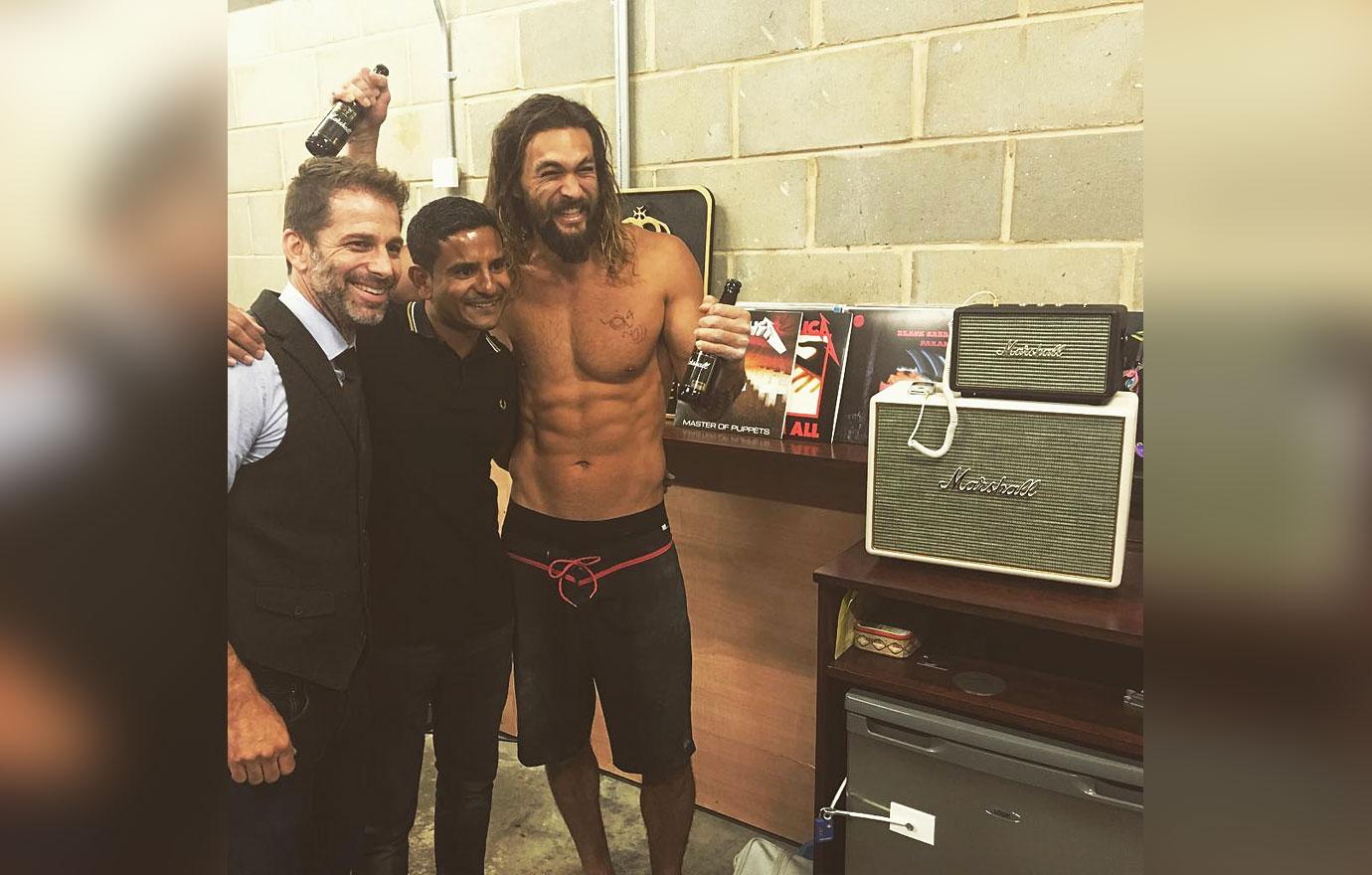 Jason Momoa Strips Down On Kimmel See Actors Sexiest Shirtless Snaps 6219