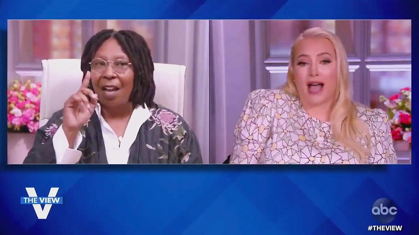 whoopi goldberg snaps the view cohost meghan mccain president apologies ok