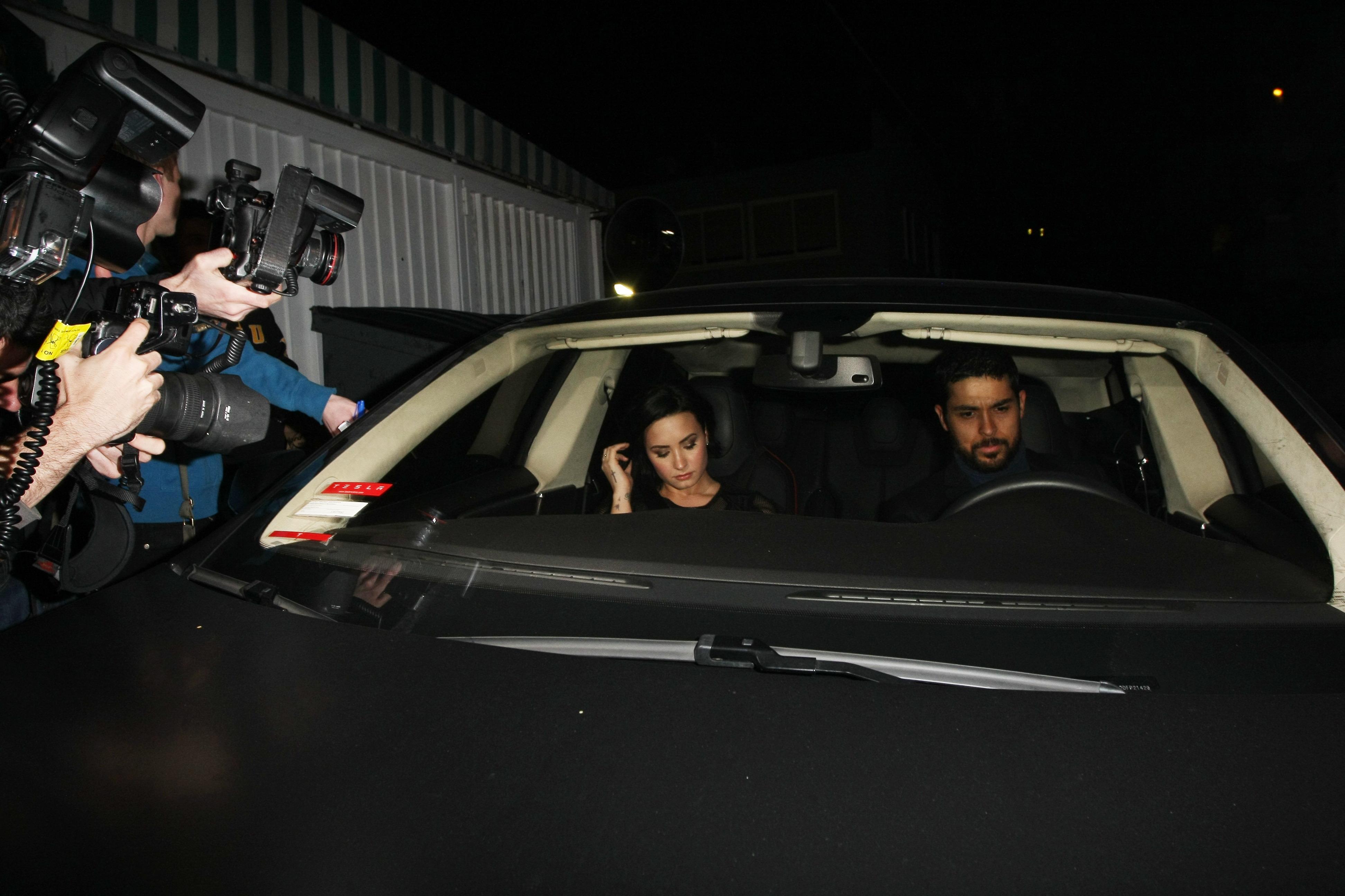 Demi Lovato leaves Nick Jonas&#8217; Album Release Party in West Hollywood, CA