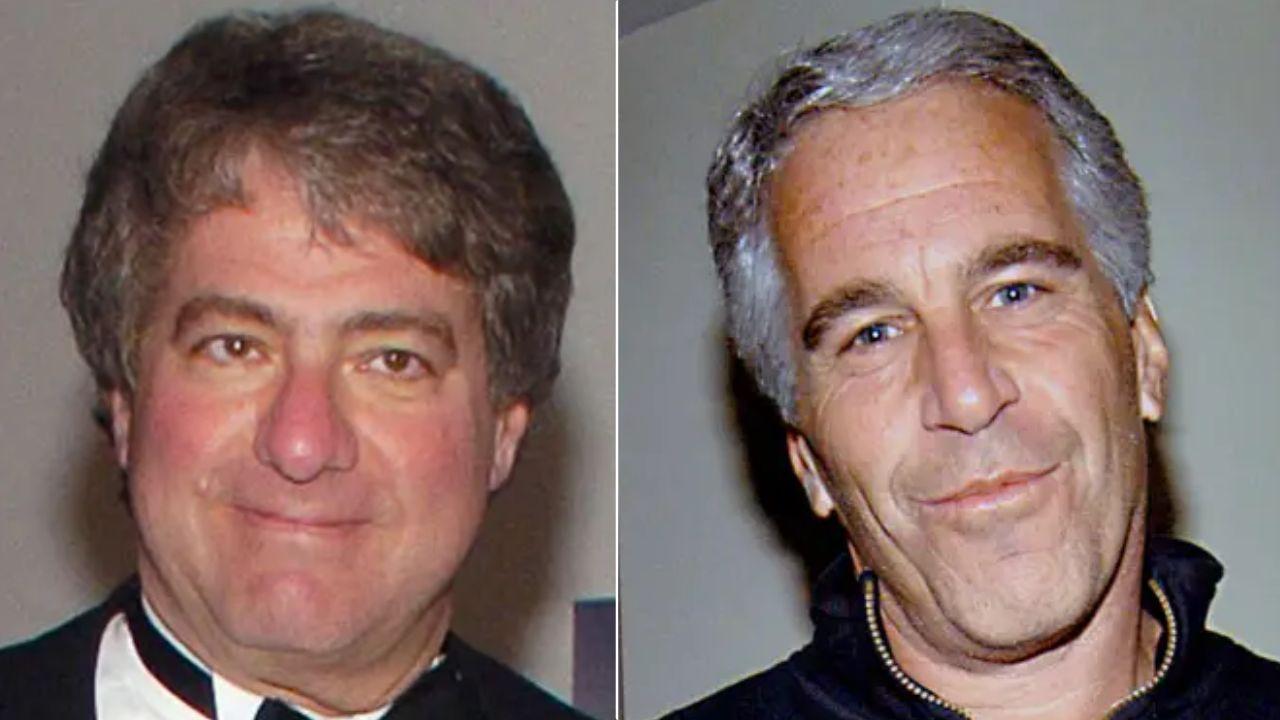 Images of Leon Black and Jeffrey Epstein