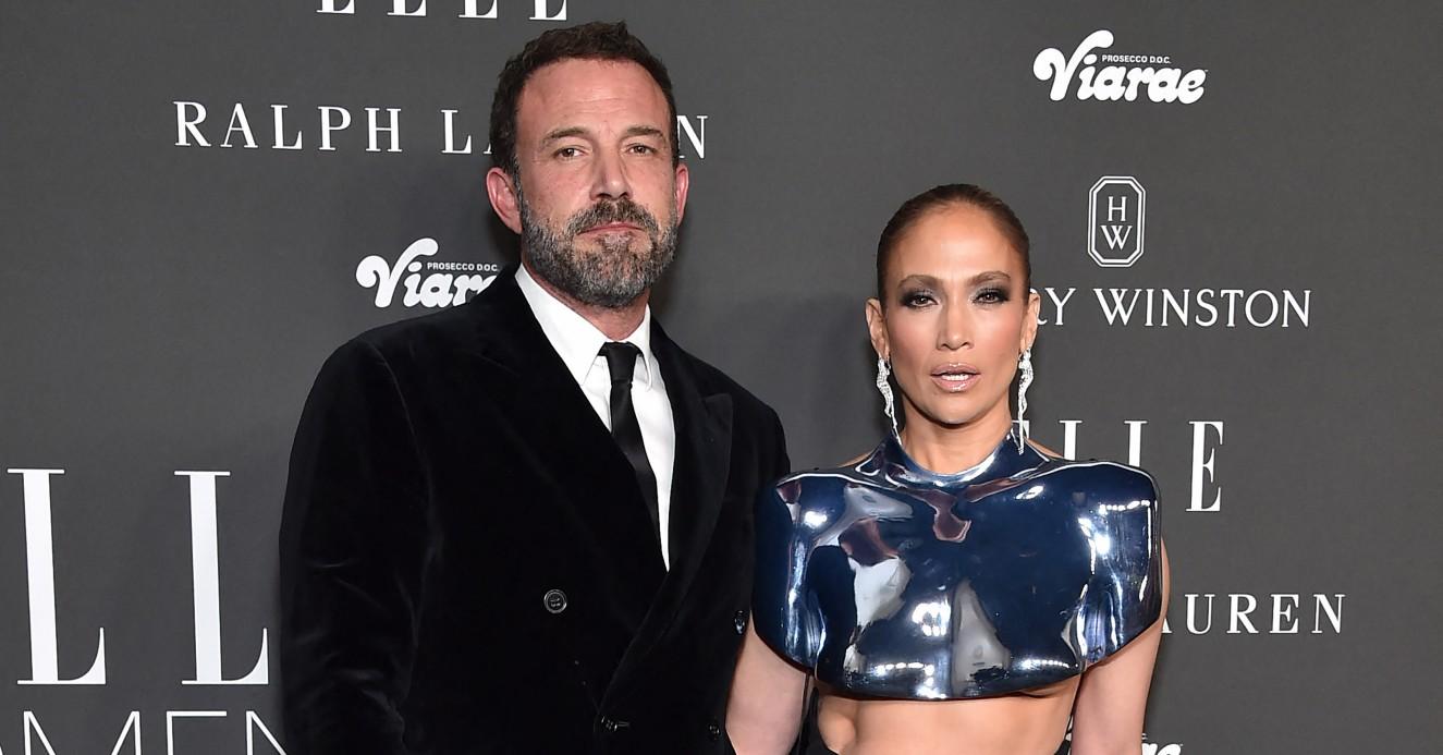 Photo of Ben Affleck and Jennifer Lopez. 