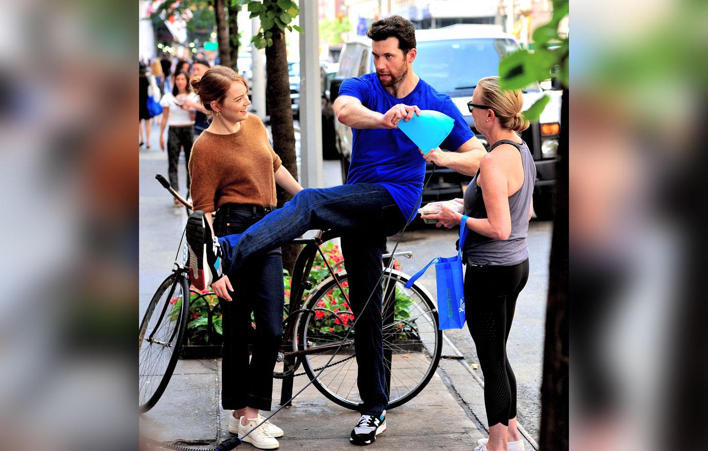 Emma stone cant stop laughing billy on the street 6