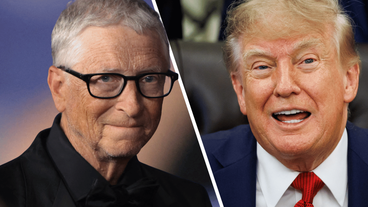 Photo of Bill Gates and Donald Trump
