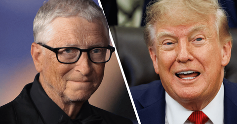 Photo of Bill Gates and Donald Trump