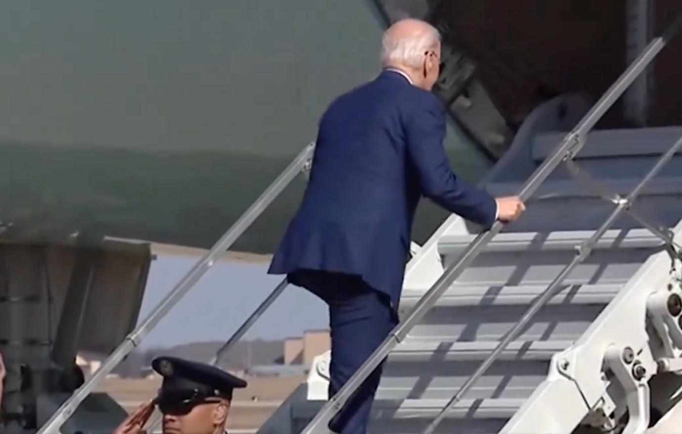 joe biden trips