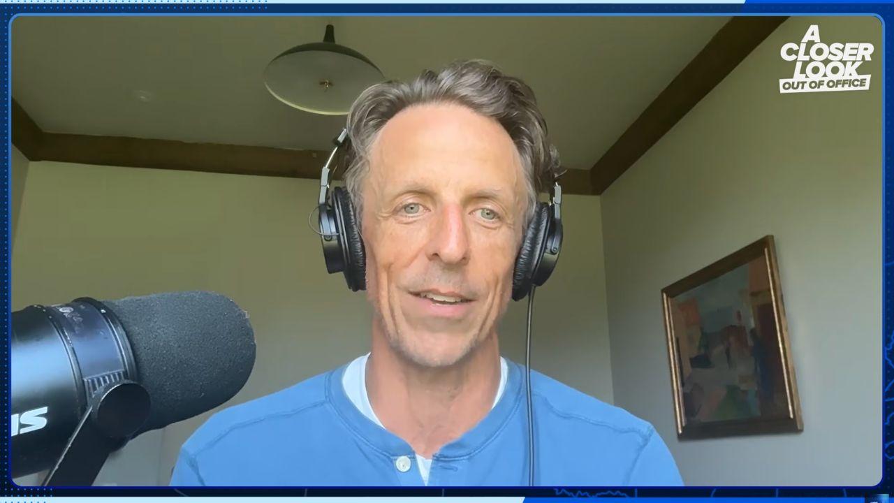 Image of The late-night host continued his political commentary on ‘A Closer Look: Out of Office.’