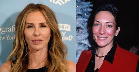 Photo of Carole Radziwill; picture of Ghislaine Maxwell.