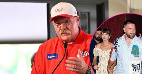 split of Andy Reid: Travis Kelce and Taylor Swift