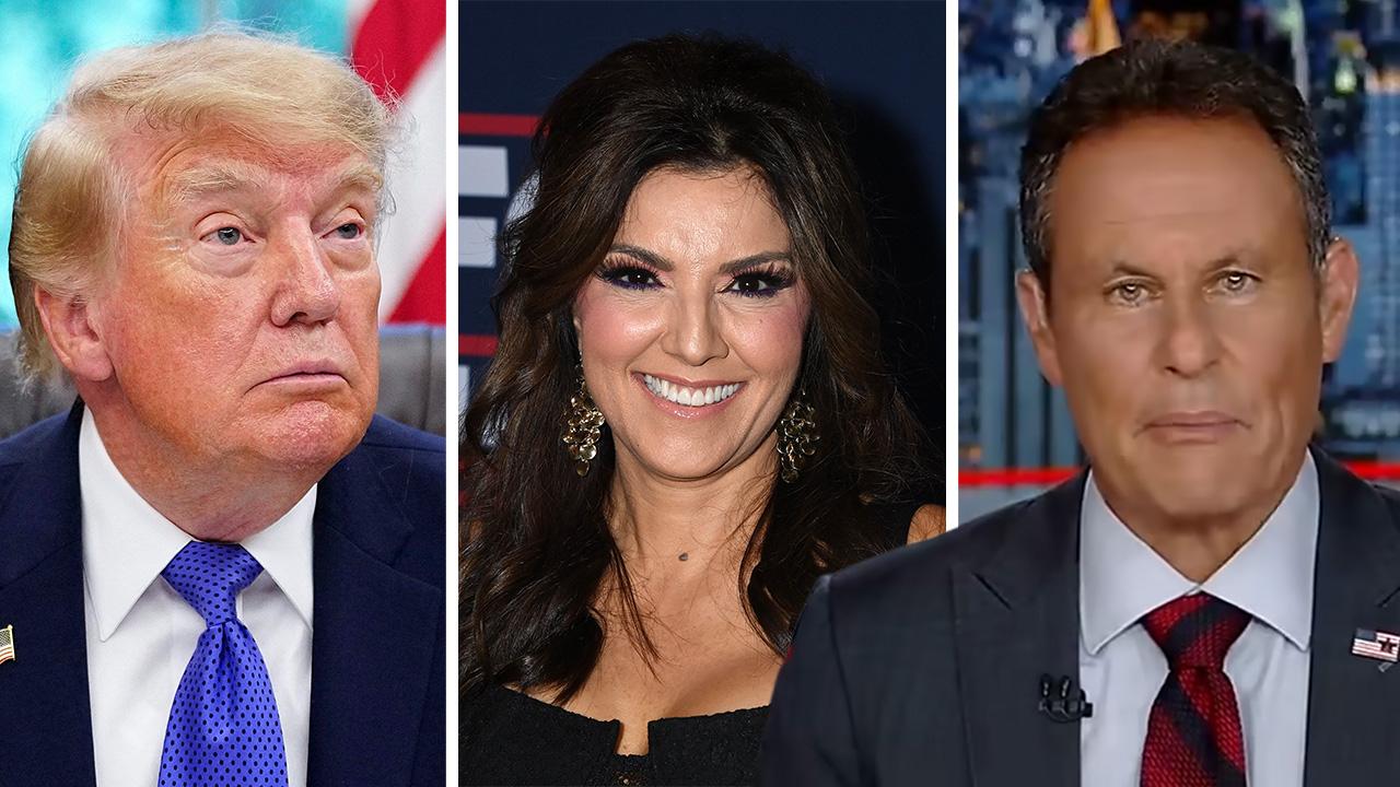 Composite photo of Donald Trump and Fox News hosts.