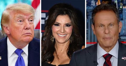 Composite photo of Donald Trump and Fox News hosts.