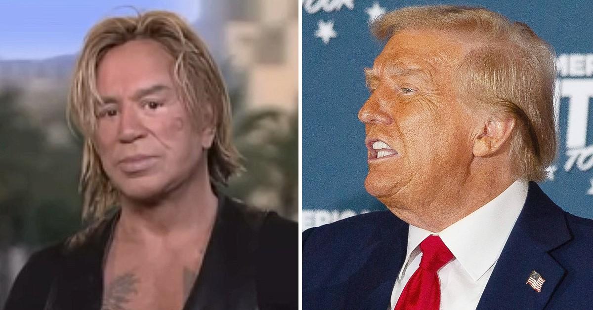 Photo of Mickey Rourke and Donald Trump