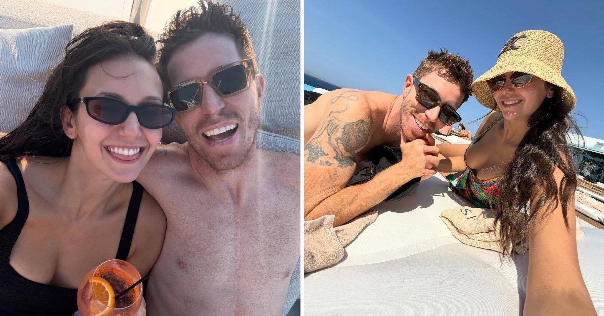 Phot of the athlete and Dobrev showed no signs of trouble earlier this month, as they snapped selfies while on vacation.