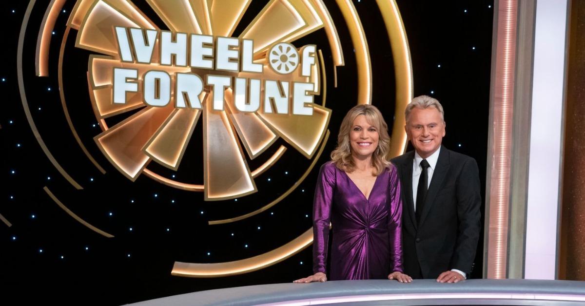 Photos of Pat Sajak and Vanna White on Wheel of Fortune Through