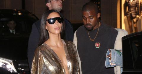 Exclusive… Kim & Kourtney Kardashian Dine In Paris With Kanye West