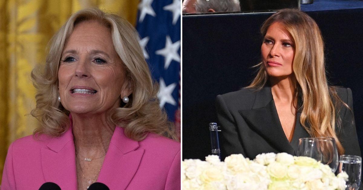 jill biden snubs melania trump