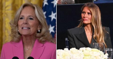jill biden snubs melania trump