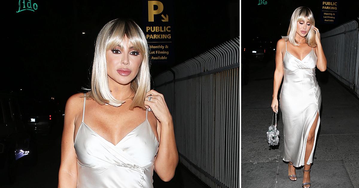 larsa pippen goes blonde for drakes halloween birthday bash photos