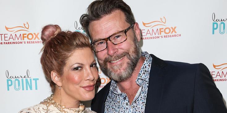 Tori Spelling and husband Dean McDermott arrive at the Raising The Bar To End Parkinson&#8217;s Event