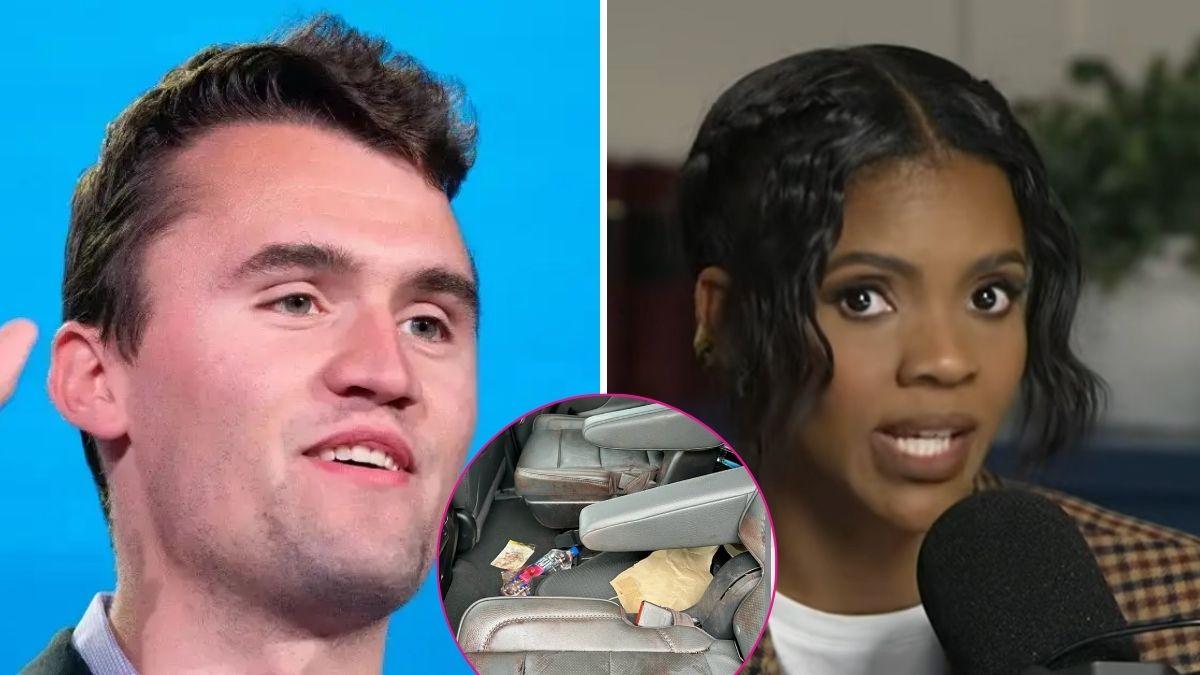 Composite photo of Charlie Kirk and Candace Owens.