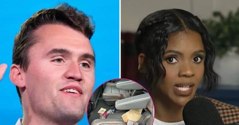 Composite photo of Charlie Kirk and Candace Owens.