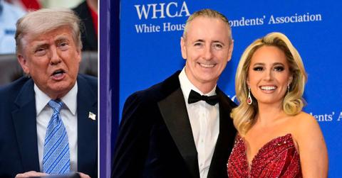 Photo of Donald Trump, Rep. Brian Fitzpatrick and Jacqui Heinrich.