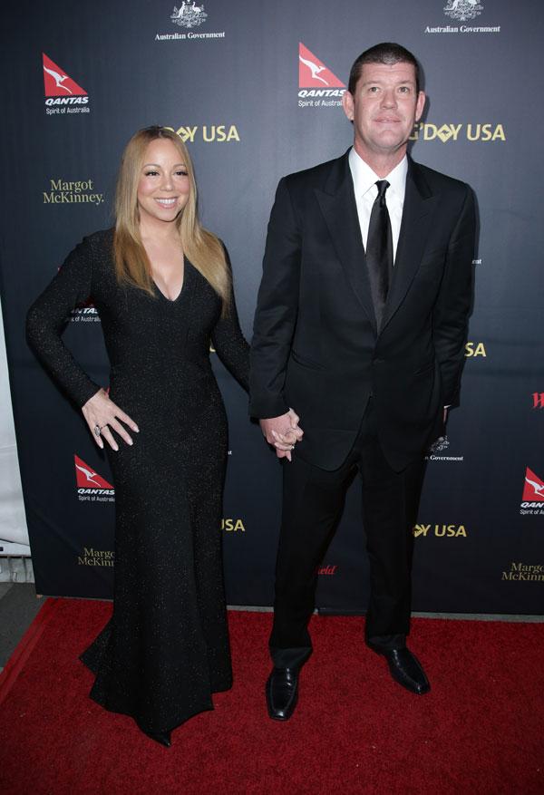 mariah carey james pecker first red carpet since engagement