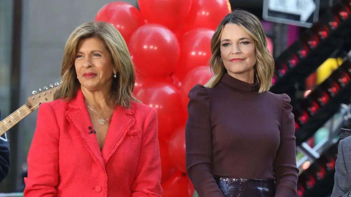 image of Hoda Kotb has been filling in for Savannah Guthrie in her absence.