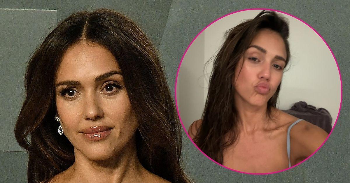 jessica alba lace tank top look photos