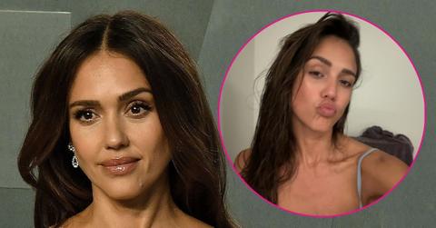 jessica alba lace tank top look photos