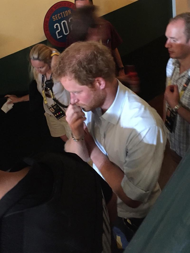 Prince Harry at the arena for the Invictus Games in Orlando, Florida