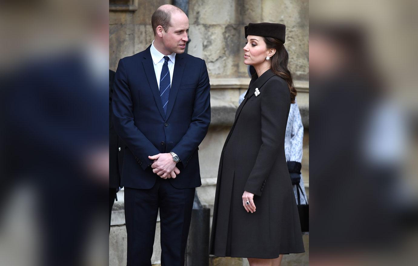 Members of the Royal Family attend the Easter service at St George&#8217;s Chapel