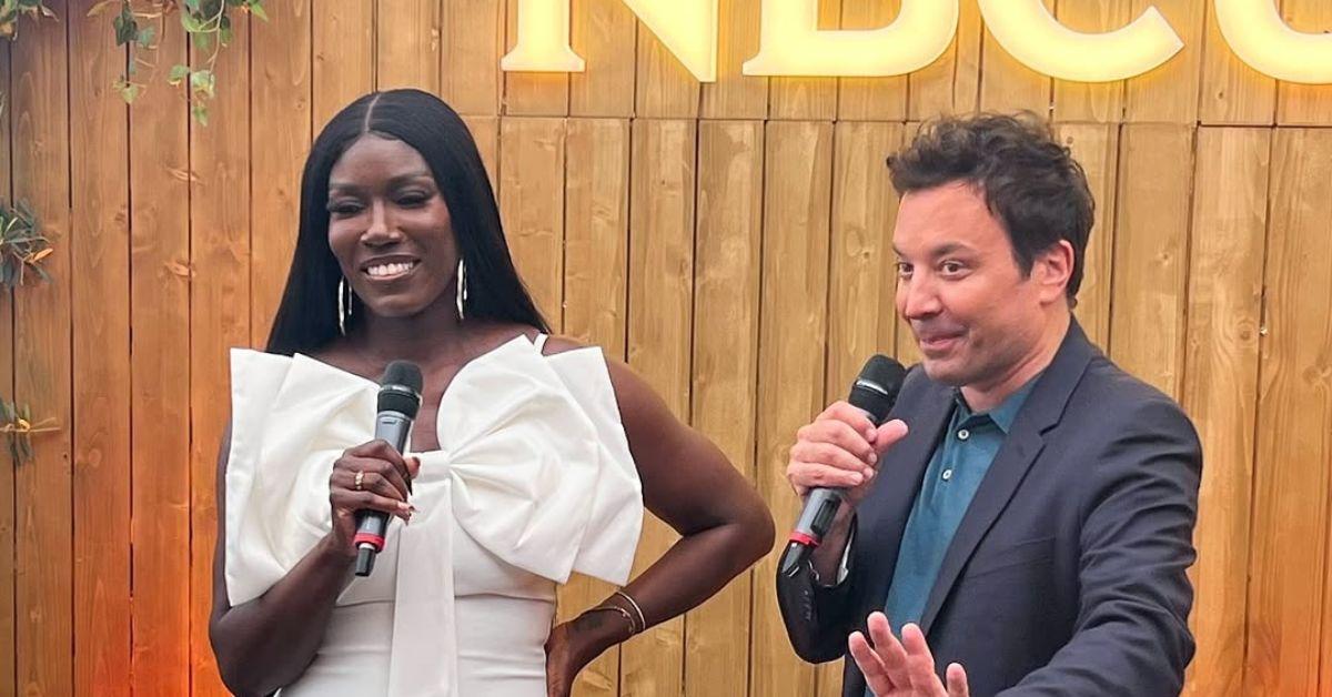 Photo of Jimmy Fallon and Bozoma Saint John