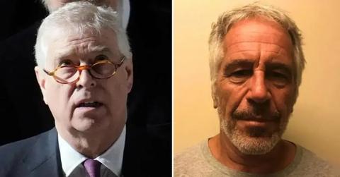 Composite photo of Prince Andrew and Jeffrey Epstein