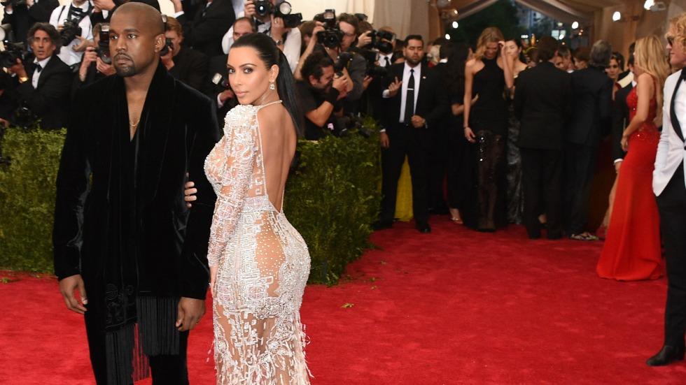 Kim kardashian kanye west met gala