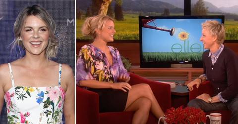 Split photos of Ali Fedotowsky and Ellen DeGeneres