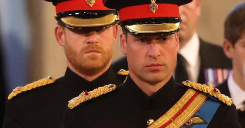 Photo of Princes Harry and William.